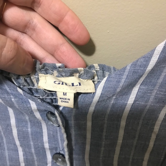 Gilli Button Down Midi Dress in Stripe - Picture 6 of 6